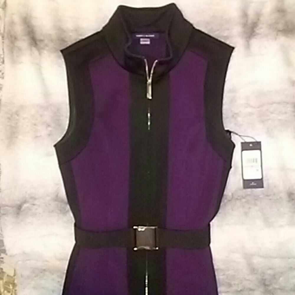 Purple and Black Tommy Hilfiger dress